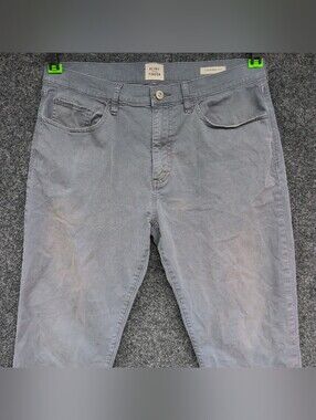 Flint And Tinder Pants Mens 33x32 Gray 365 5 Pocket Tapered Twill Stretch Chino